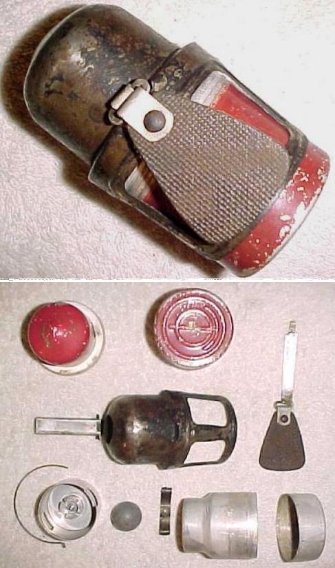 Italian WW2 OTO 35 "Red Devil" Grenade - Click Image to Close